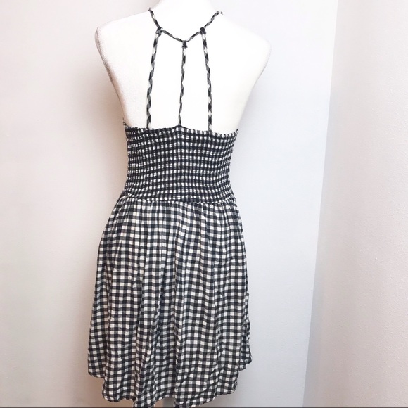 Abercrombie & Fitch Black and White Gingham Dress - Picture 3 of 5